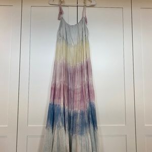Storia Rainbow tie-dye dress